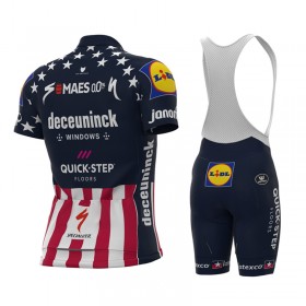 Tenue Maillot + Cuissard à Bretelles 2021 Deceuninck-Quick-Step N004